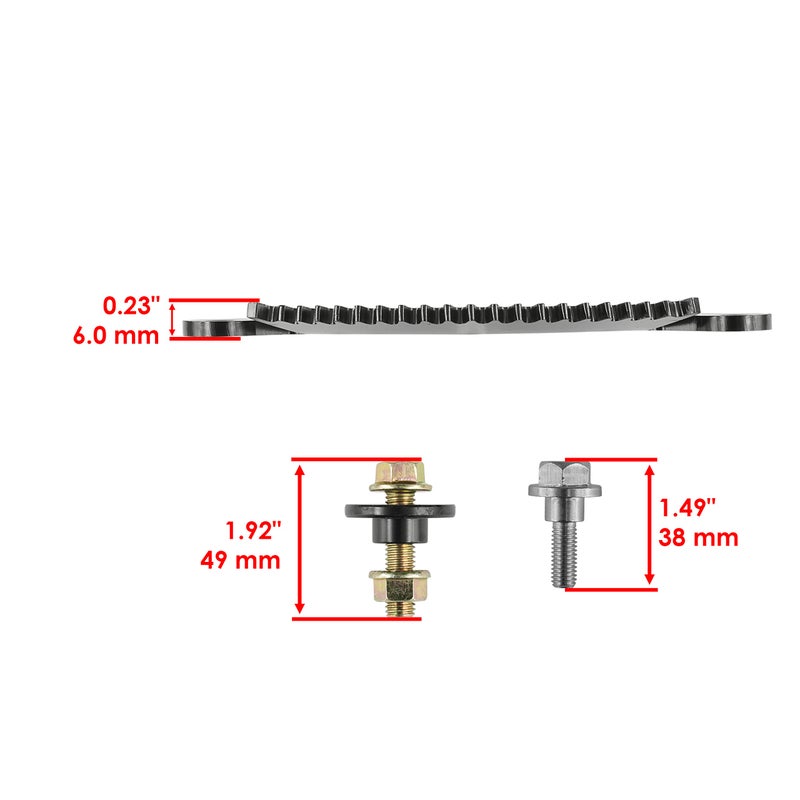 Caltric Steering Sector Plate Compatible with John Deere D100 D105 D110 D120 D125 D130 D140 D150 D155 D160 D170 LA100 LA105 LA110 LA115 LA120 LA130 LA135 LA140 LA145 LA150 LA165 LA175 - Image 3